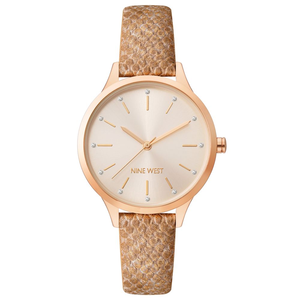 Nine West Multicolor Leder Armbanduhr