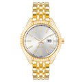 Nine West Goldene Metall-Armbanduhr