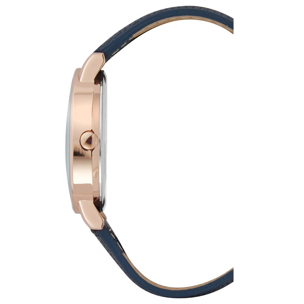Nine West Blaue Leder Armbanduhr