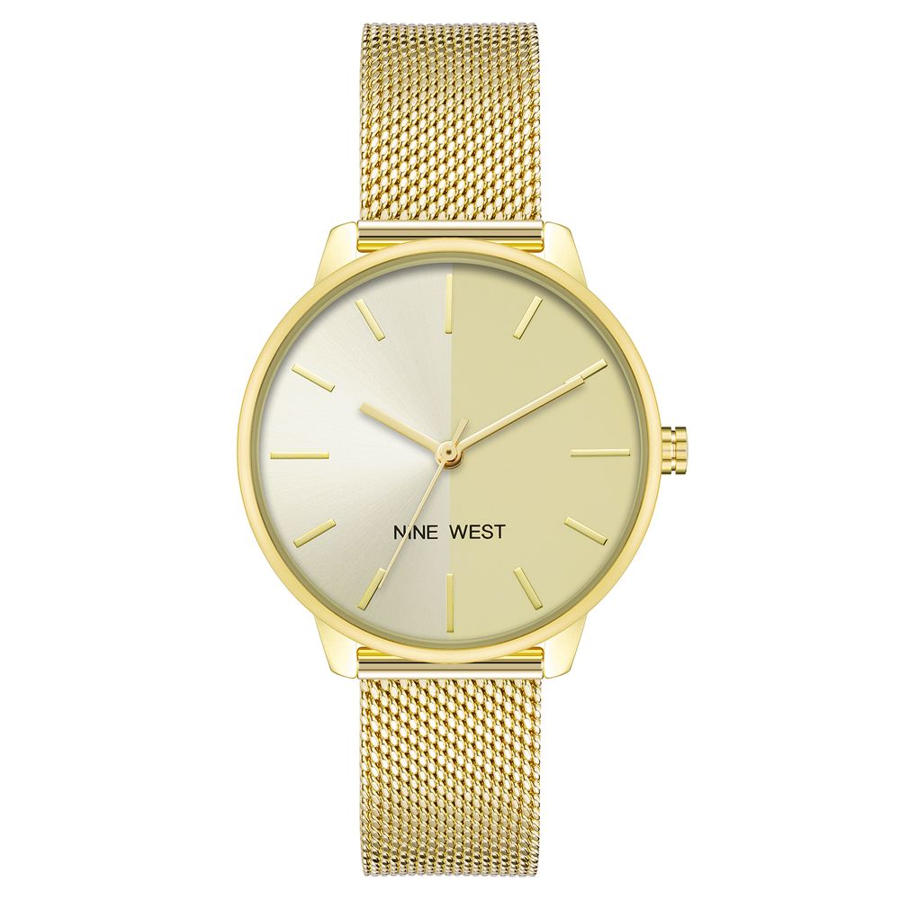 Nine West Armbanduhr aus Edelstahl in Gold