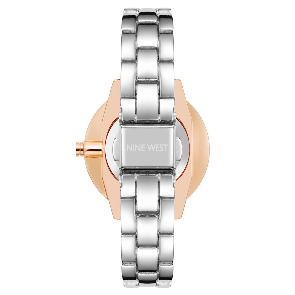 Nine West Graue Metall-Kleideruhr