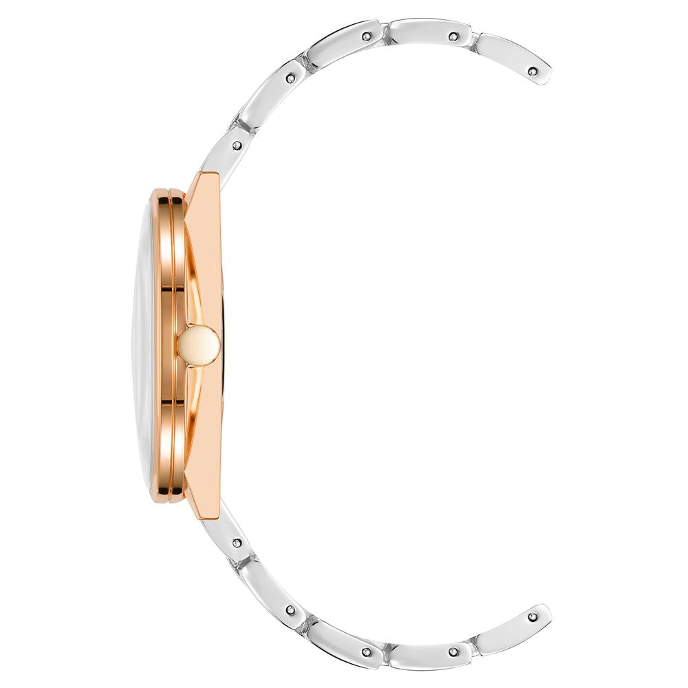 Nine West Graue Metall-Kleideruhr