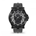 Police Black Leather Wristwatch