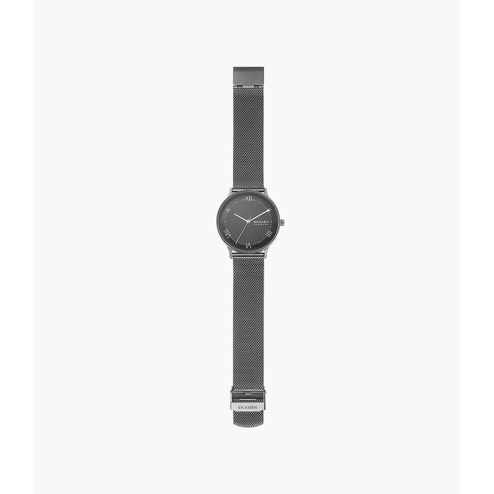 Skagen Elegante Edelstahl-Armbanduhr in Grau