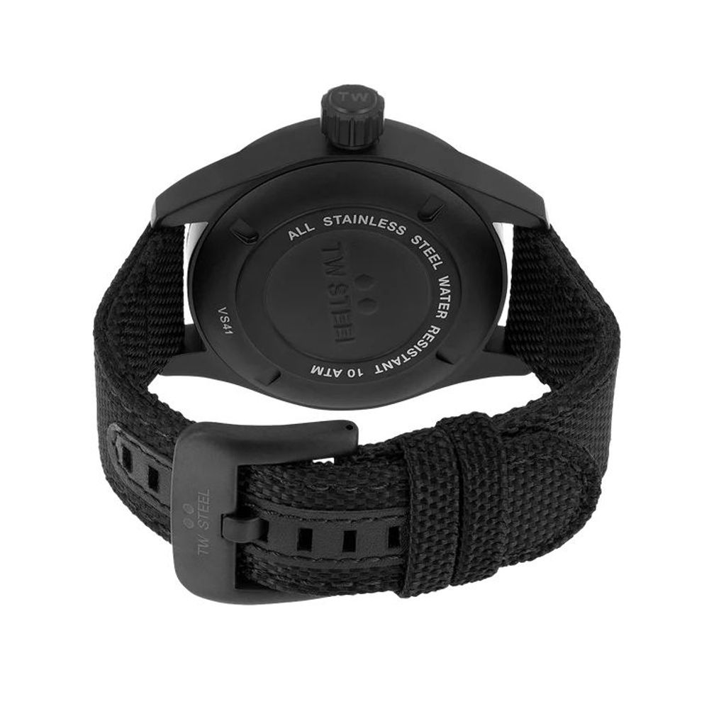 TW Steel Black Fabric Sports Watch