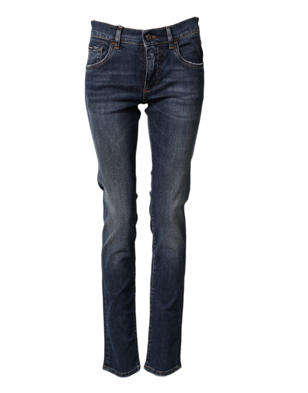 Men's Dolce & Gabbana Blue Stretch Cotton Skinny Fit Jeans