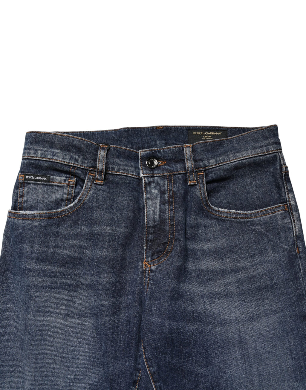 Men's Dolce & Gabbana Blue Stretch Cotton Skinny Fit Jeans
