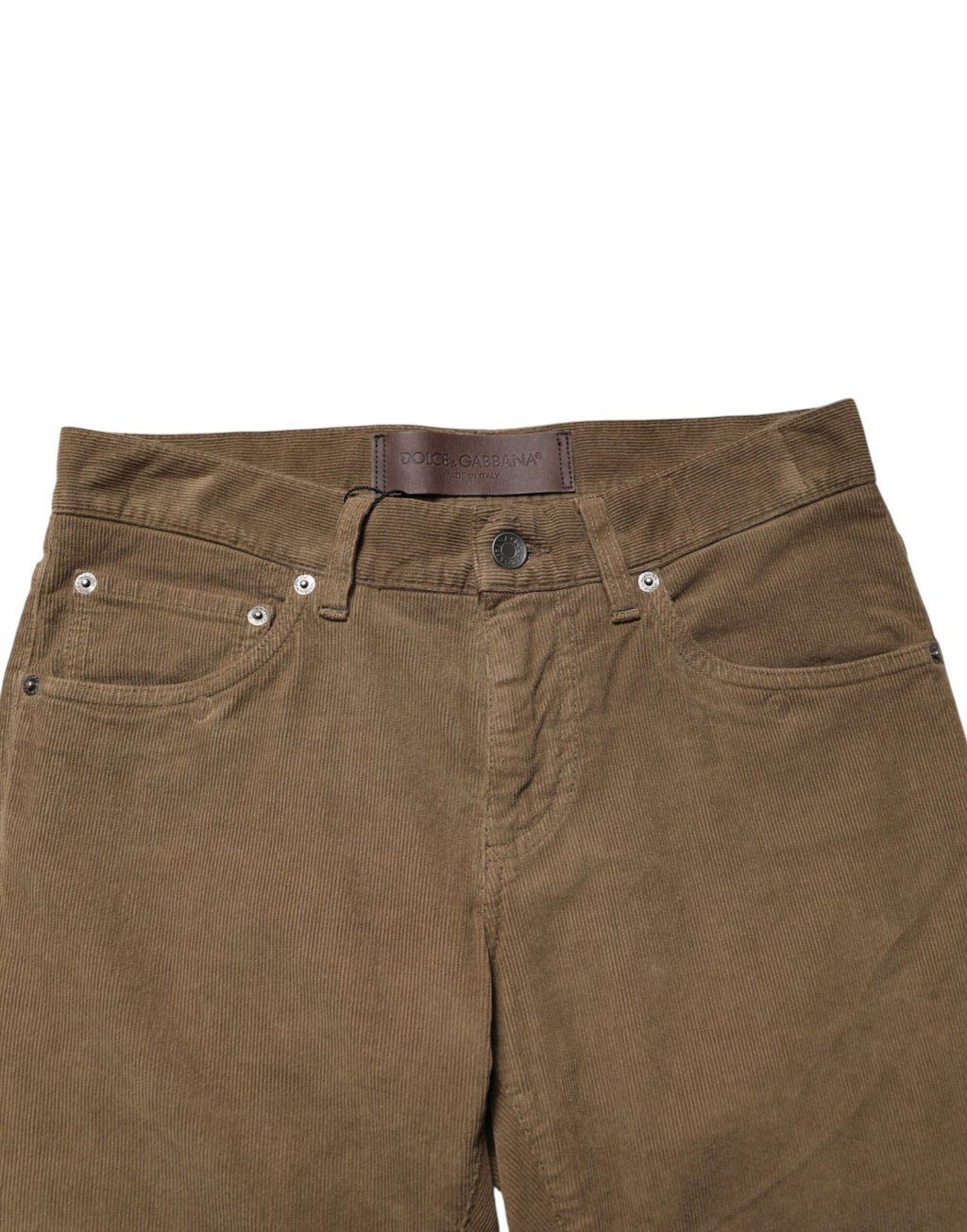 Dolce & Gabbana Braune Baumwoll-Stretch-Skinny-Jeans für Herren
