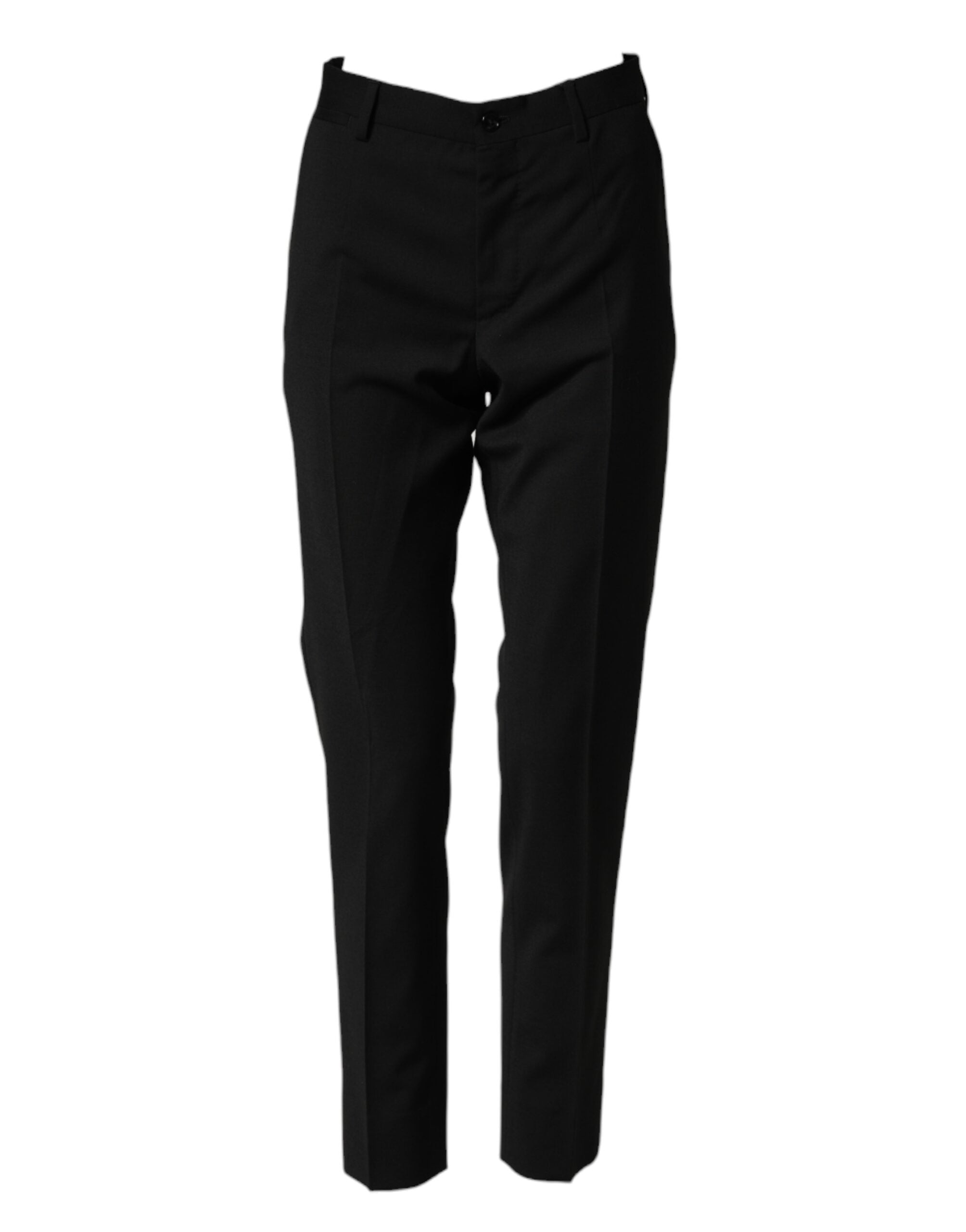 Dolce & Gabbana Men's Black Wool Suit Trousers