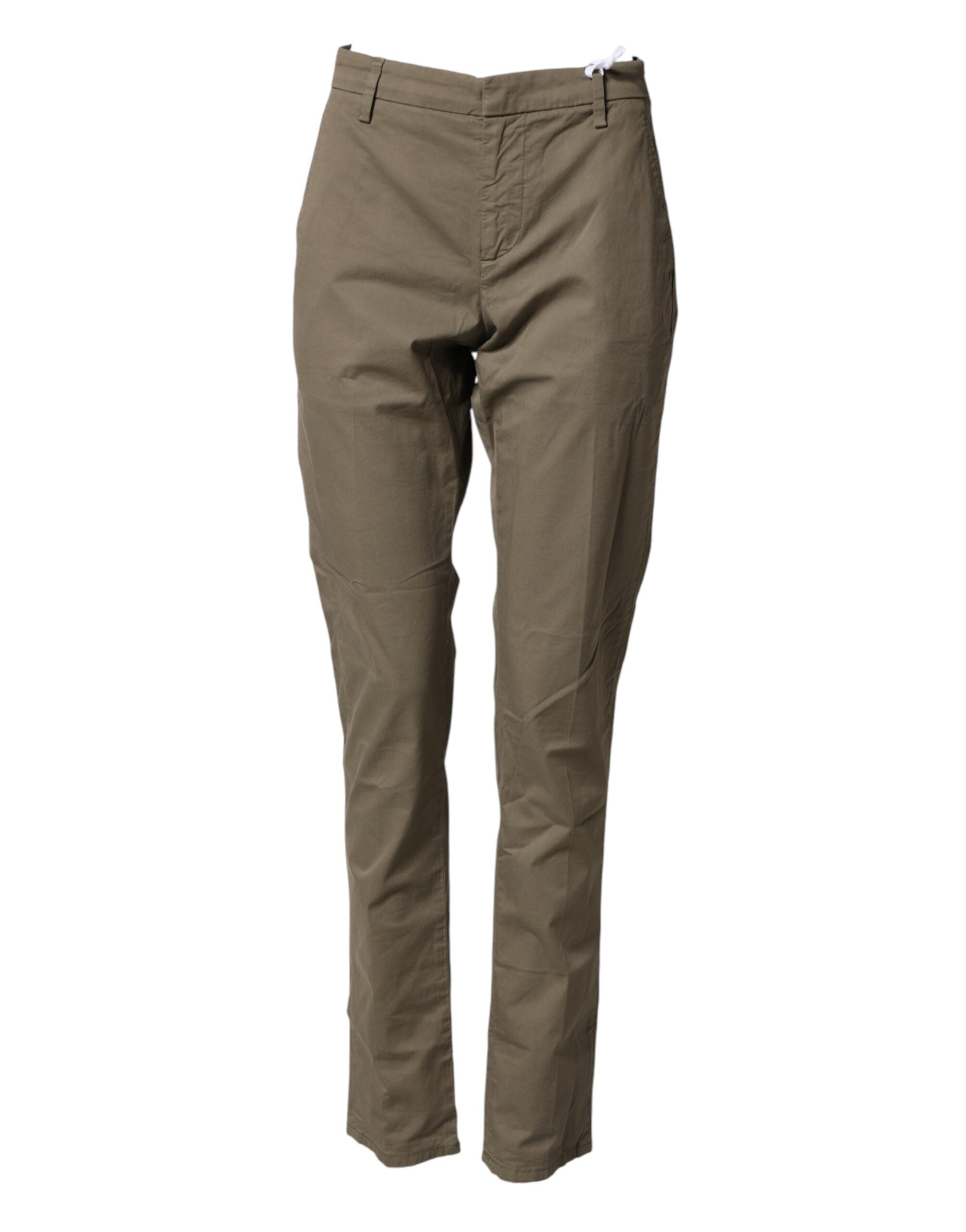 Dondup Beigefarbene Baumwoll-Stretch-Chino mit geradem Schnitt für Herren