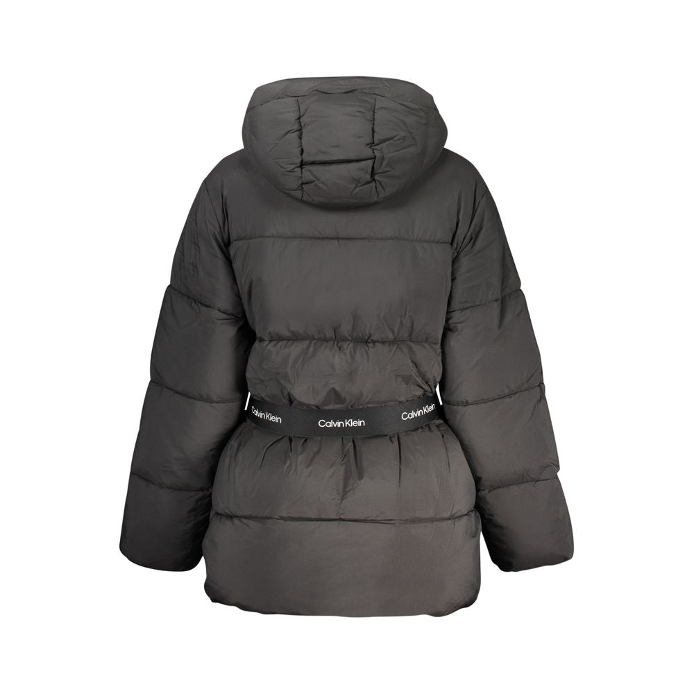 Calvin Klein Schwarze Nylon-Jacken & Mantel