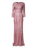 Dolce & Gabbana Pink Sequin Mermaid Evening Gown