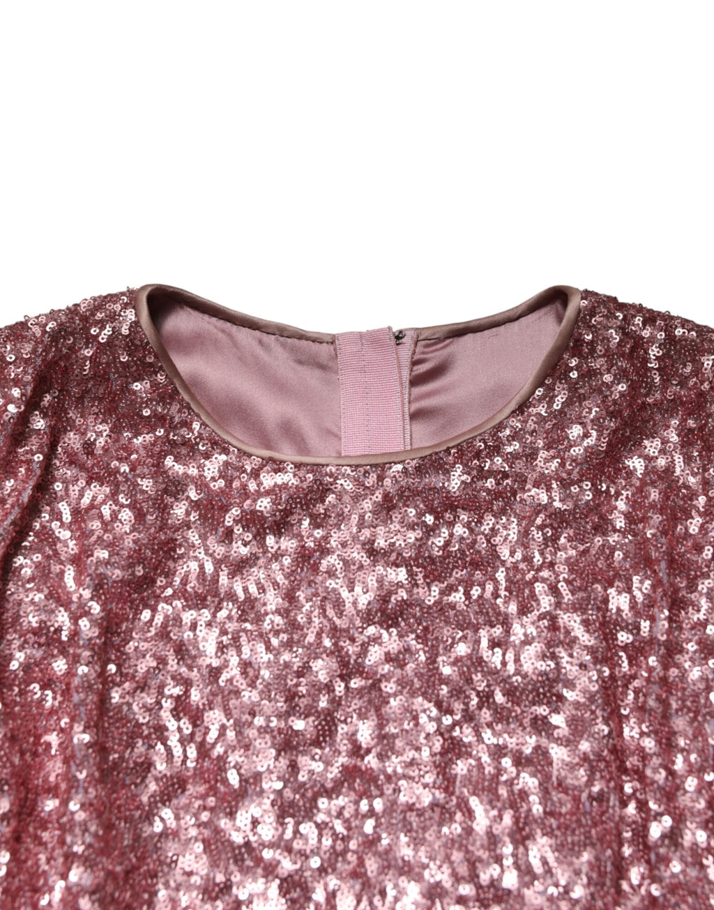 Dolce & Gabbana Pink Sequin Mermaid Evening Gown