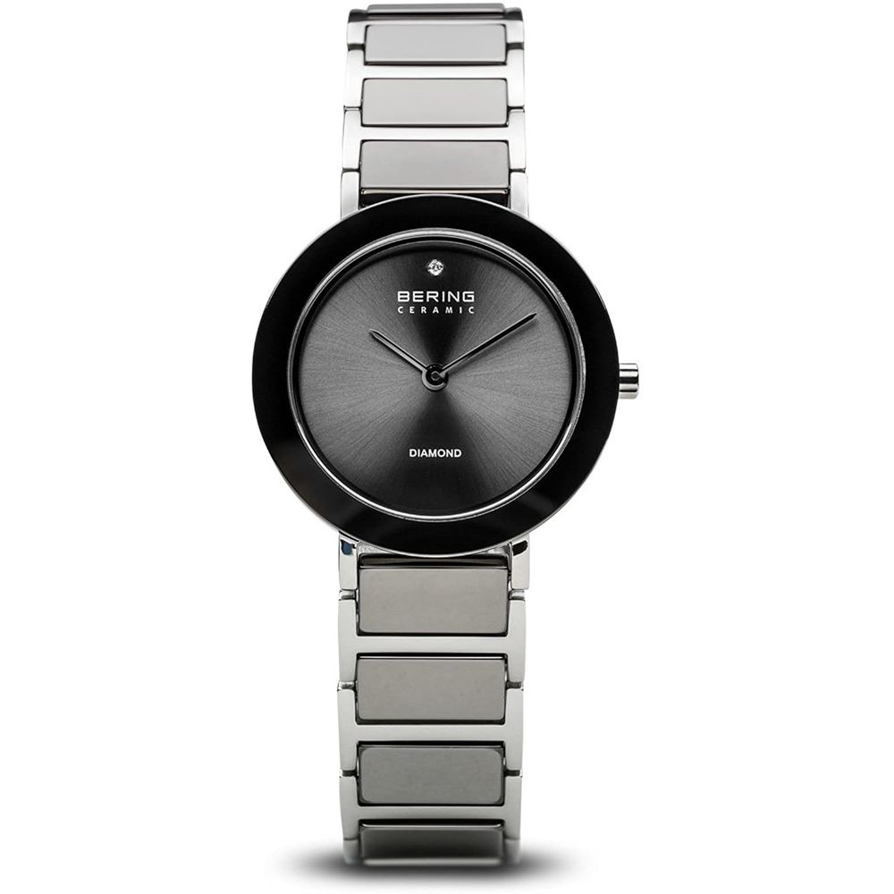 BERING Silberne Edelstahl-Dresswatch
