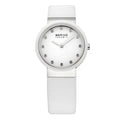 BERING Weißes Pelz-Kleidungsstück-Uhr
