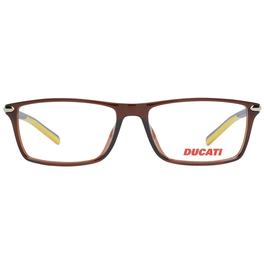 Ducati Brown Plastic Eyeglass Frames