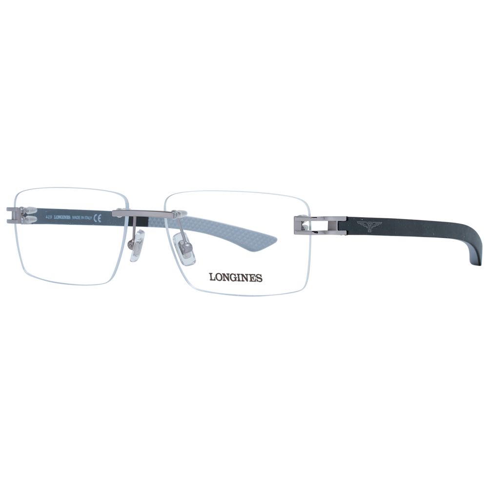 Longines Graue Metallbrille (Gestell)