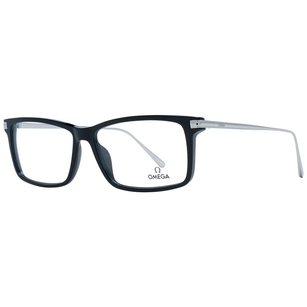 Omega Schwarze Brille aus Acetat (Rahmen)