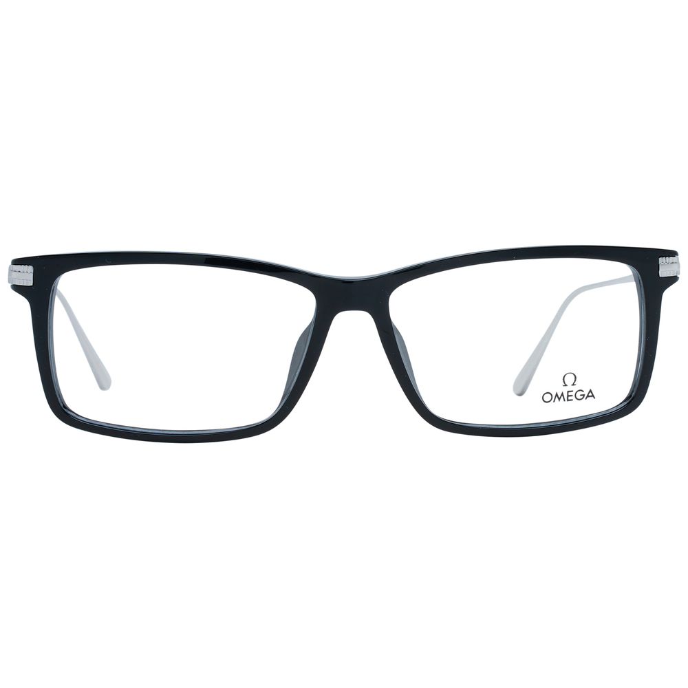 Omega Schwarze Brille aus Acetat (Rahmen)