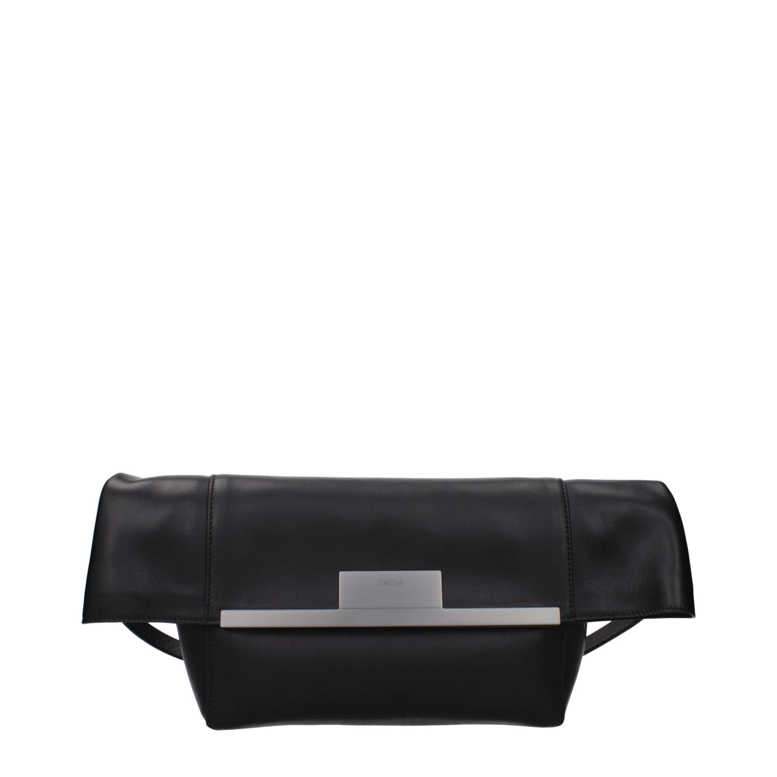 Max Mara Schwarze Leder Umhängetasche