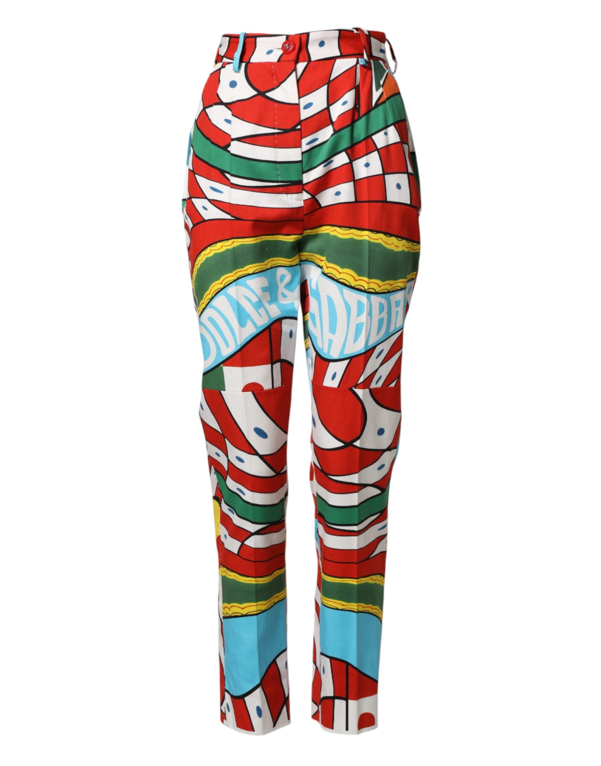 Dolce & Gabbana Hose mit geometrischem Muster in Multicolor