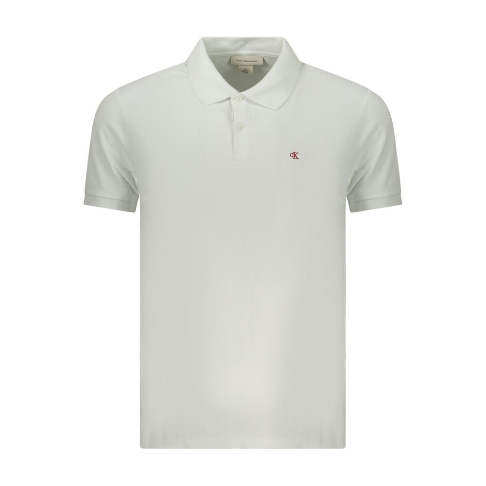 Calvin Klein Cotton Polo Shirt in White