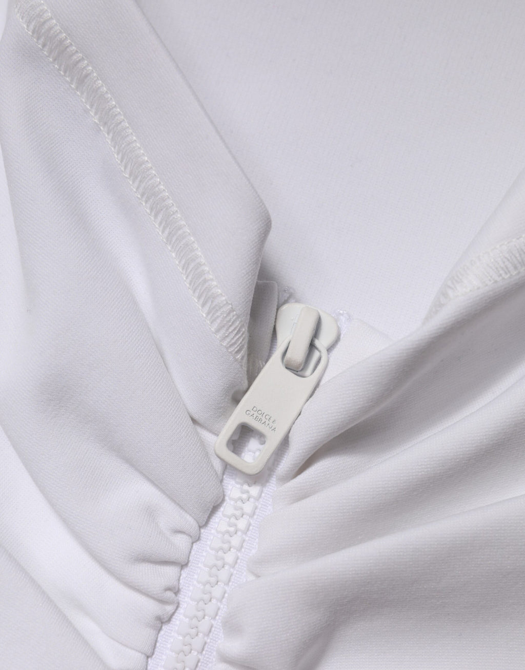 Dolce & Gabbana White High-Waisted Viscose Pencil Skirt