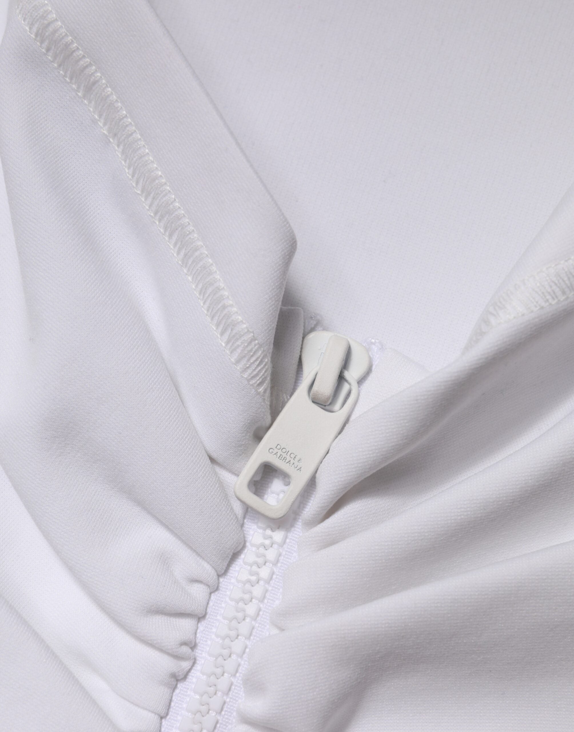 Dolce & Gabbana White High-Waisted Viscose Pencil Skirt