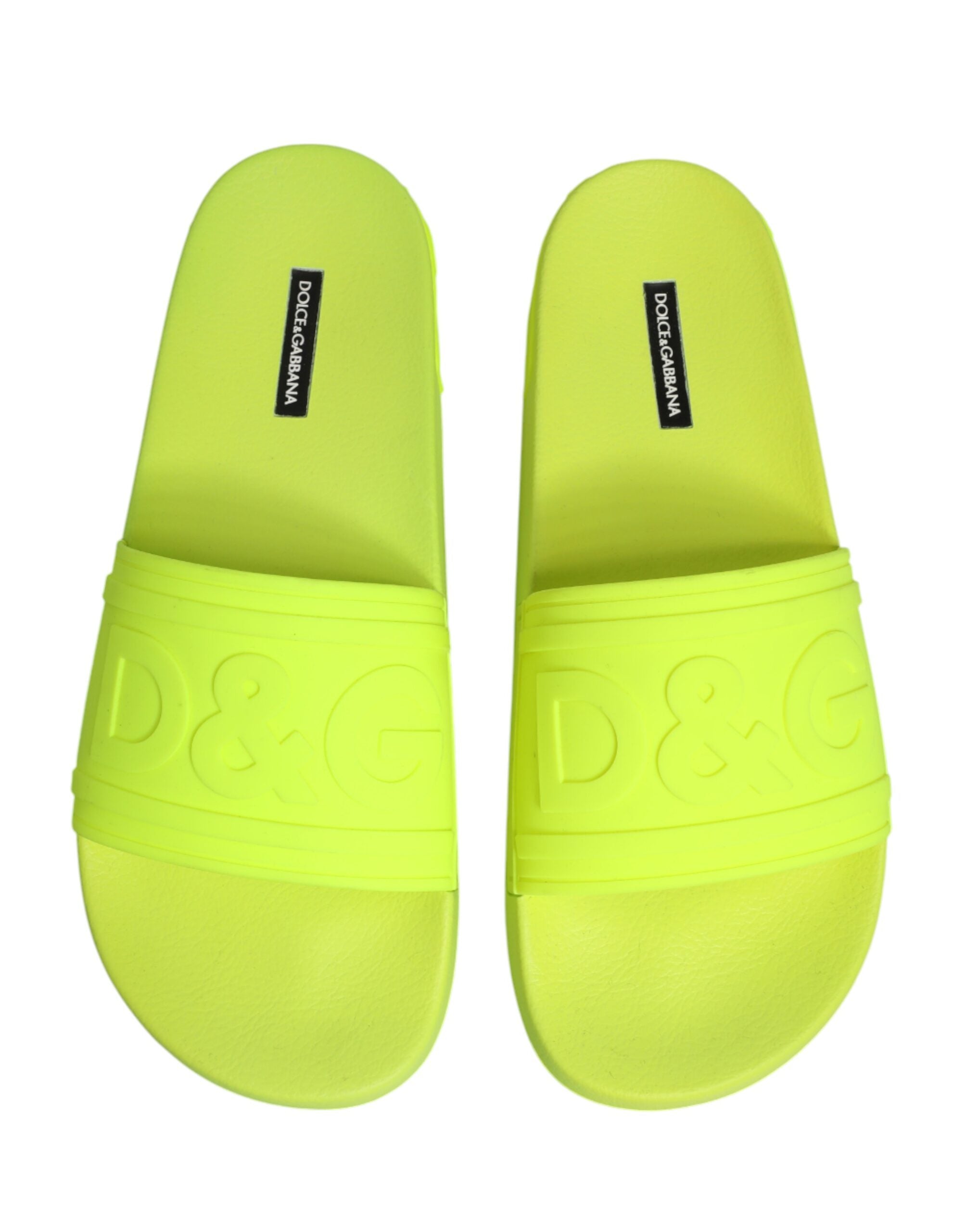 Dolce & Gabbana Grüne Gummisandalen für den Strand