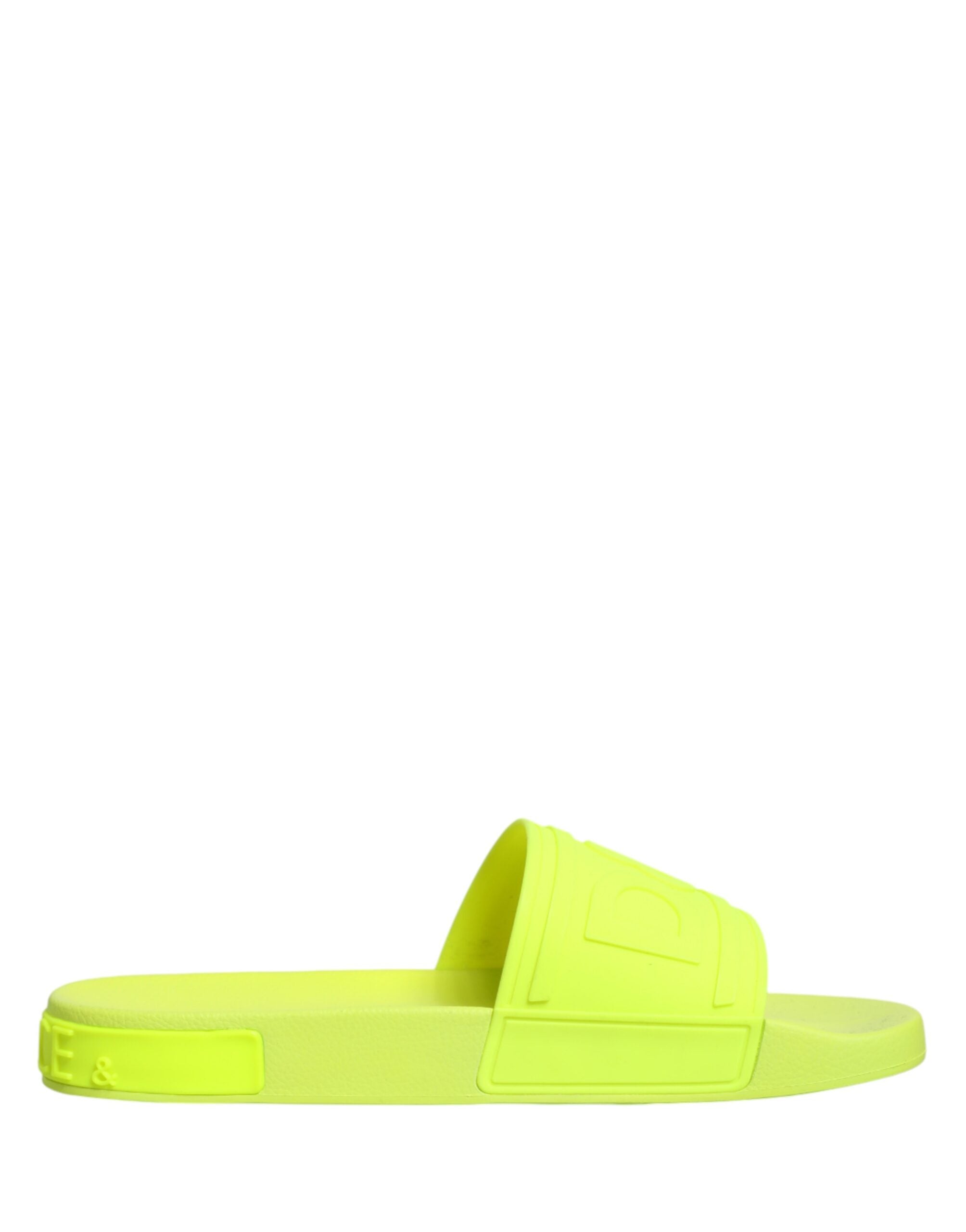 Dolce & Gabbana Grüne Gummisandalen für den Strand