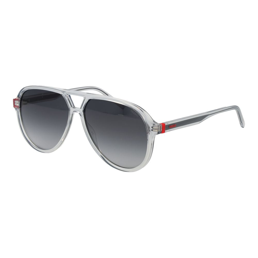 Hugo Boss Graue Sonnenbrille aus Edelstahl
