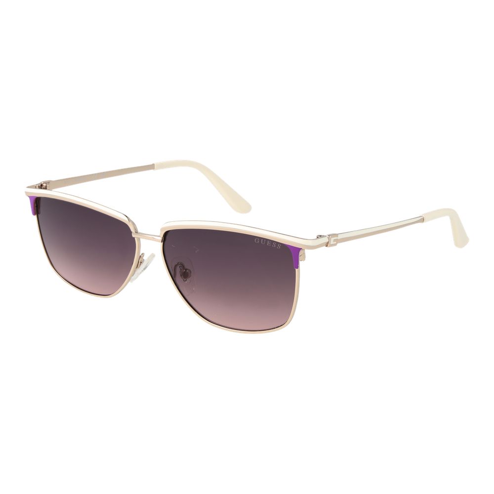 Guess White Sunglasses with Metal Frame