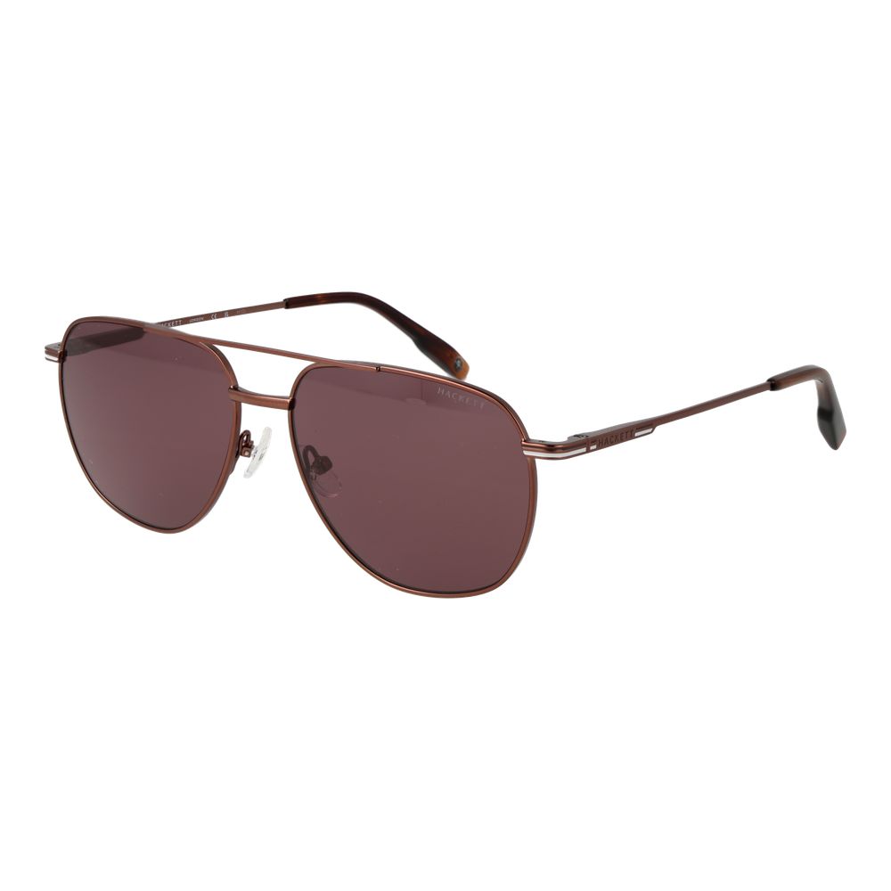 Hackett Braune Sonnenbrille aus Metall