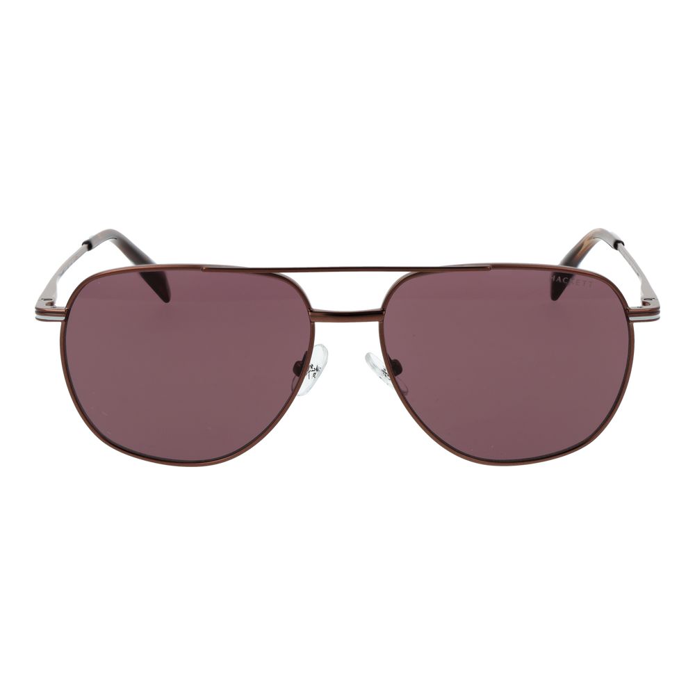Hackett Braune Sonnenbrille aus Metall