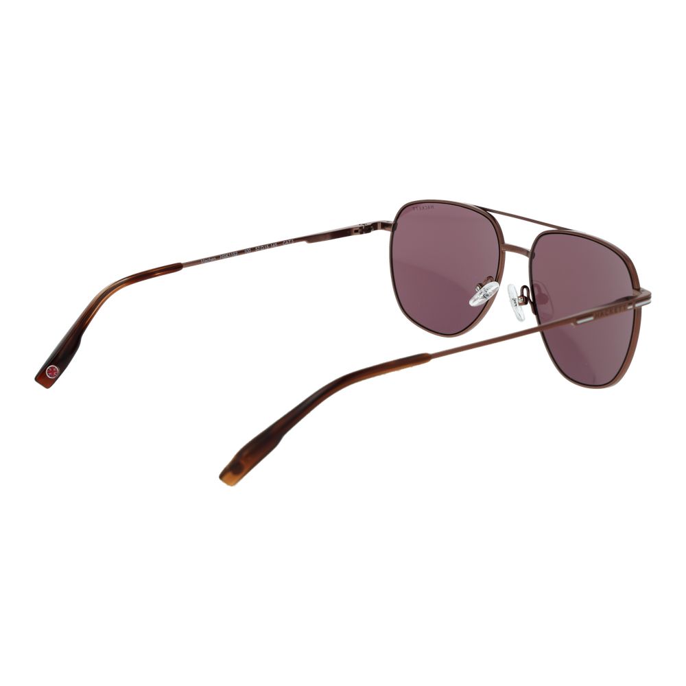 Hackett Braune Sonnenbrille aus Metall