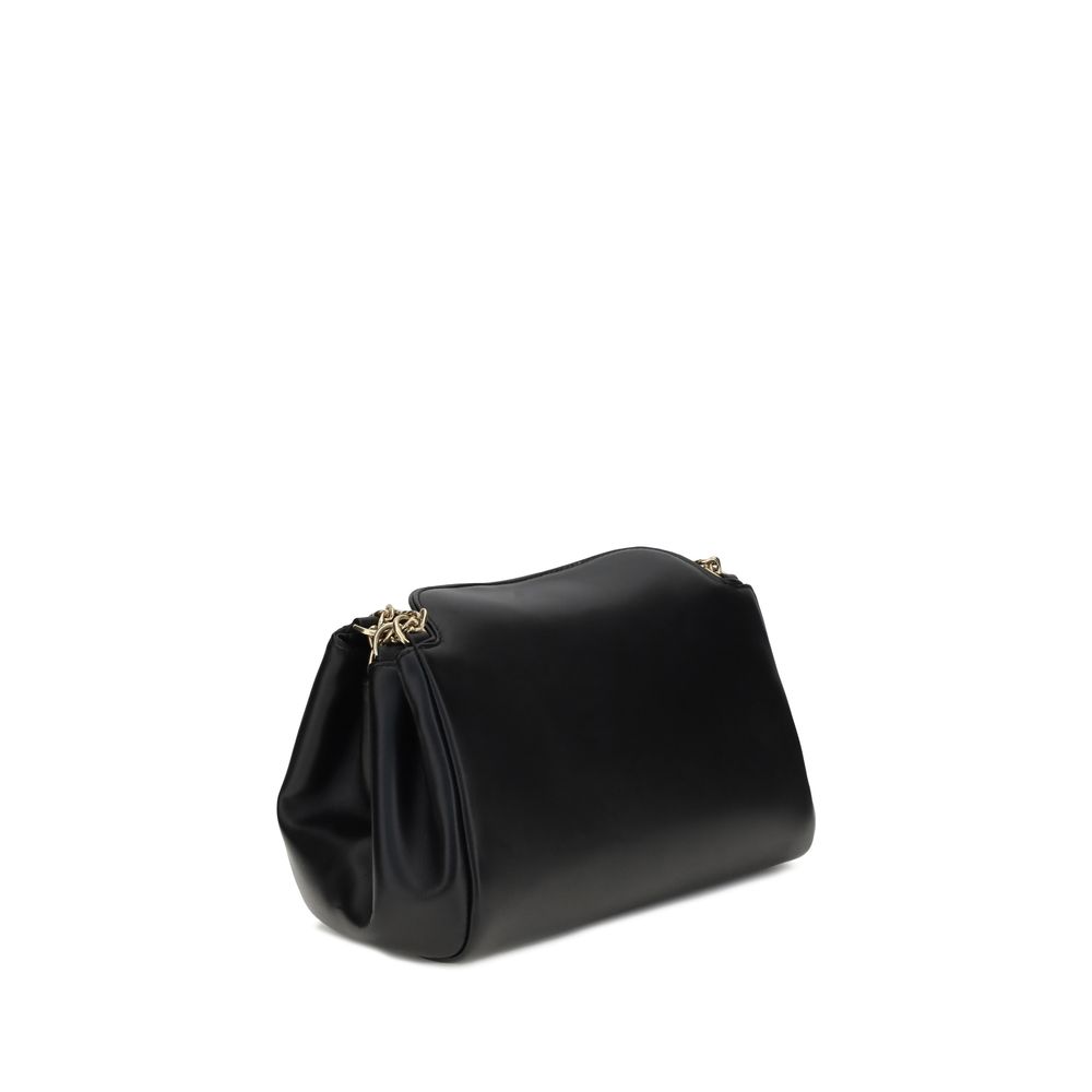 Prada Black Lambskin Shoulder Bag Ovis Aries Aries