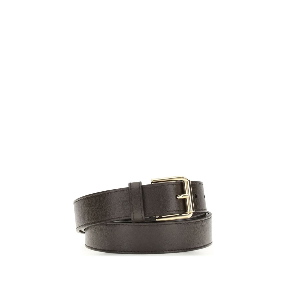 Givenchy Brown Calf Leather Bos Taurus Belt