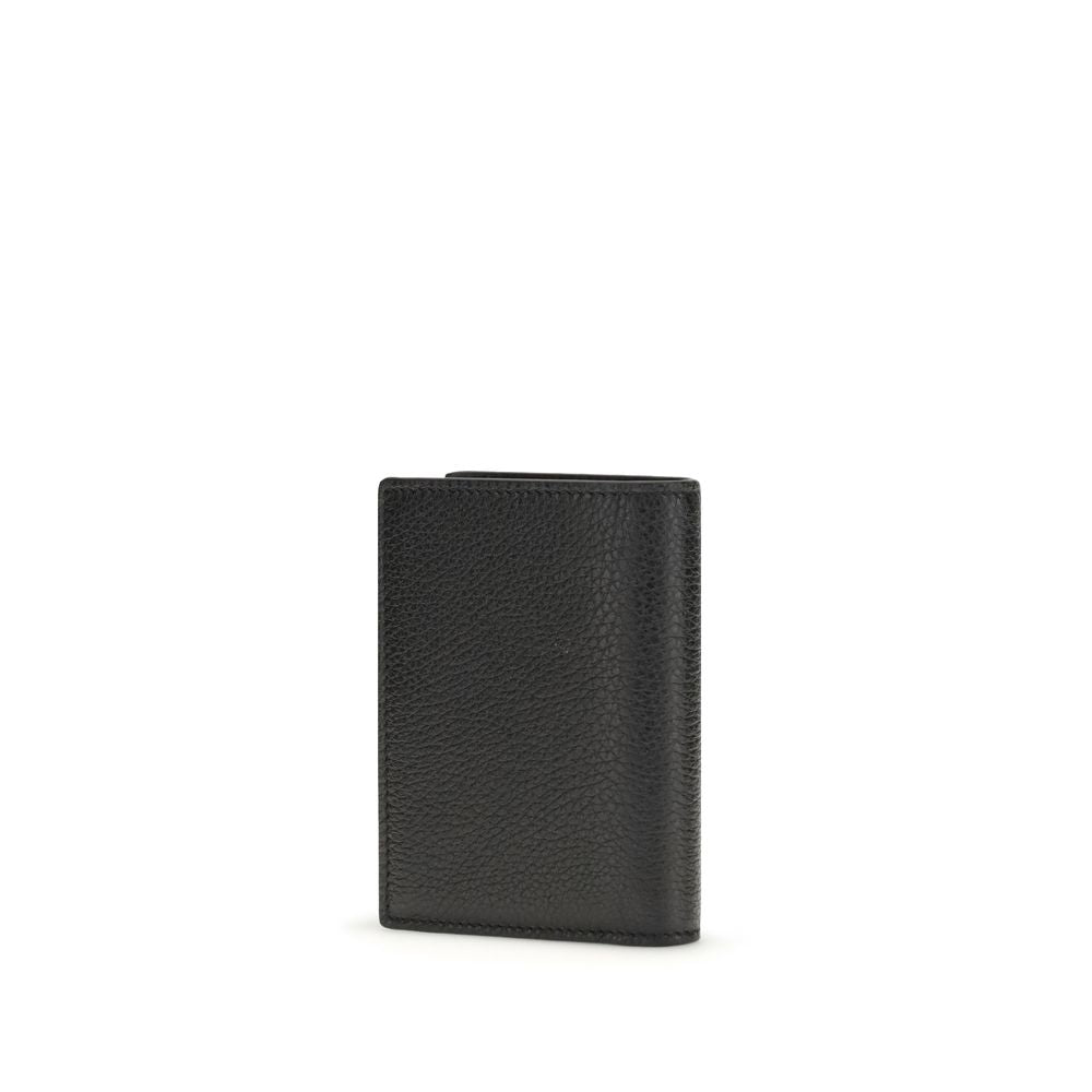 Givenchy Schwarzes Kalbsleder Bos Taurus Portemonnaie