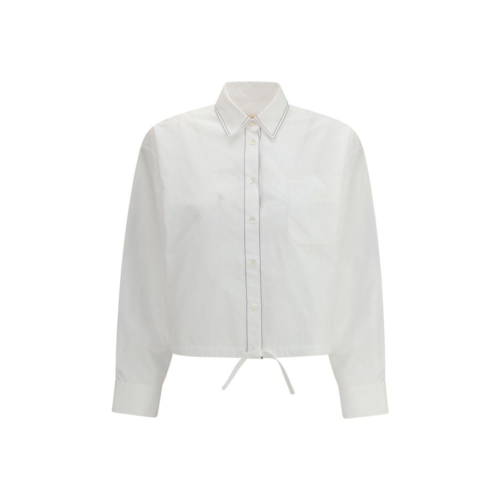 Marni White Cotton Short-Sleeved Shirt