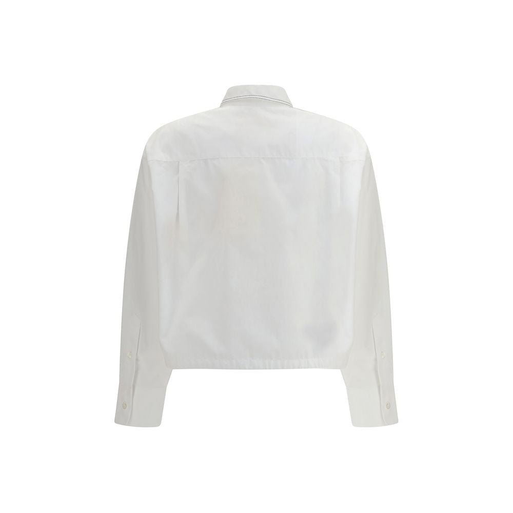Marni White Cotton Short-Sleeved Shirt