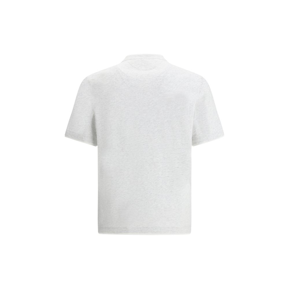 Brunello Cucinelli Grey Cotton T-Shirt