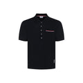 Thom Browne Blaues Baumwoll-Polohemd