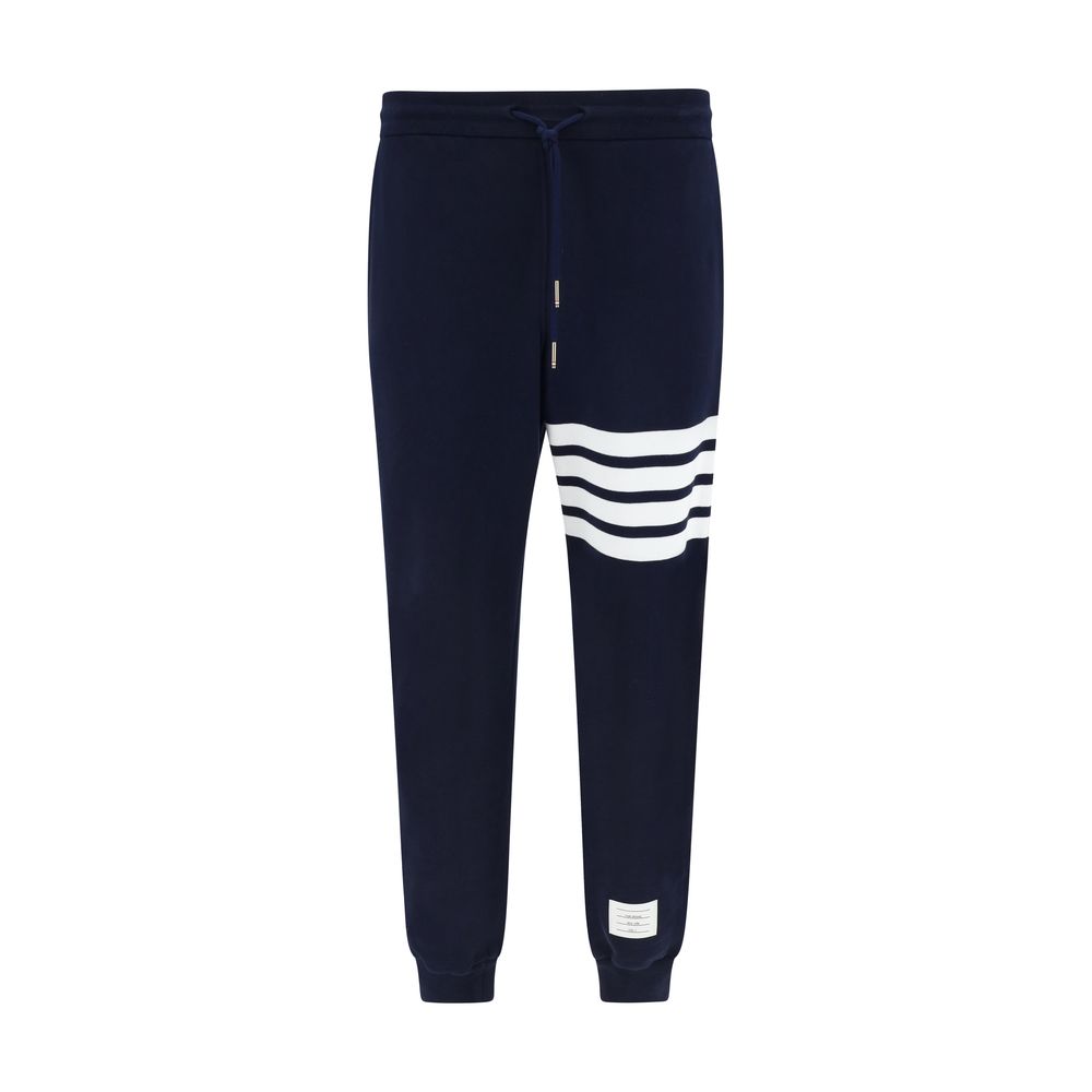 Thom Browne Blaue Baumwoll-Freizeithose