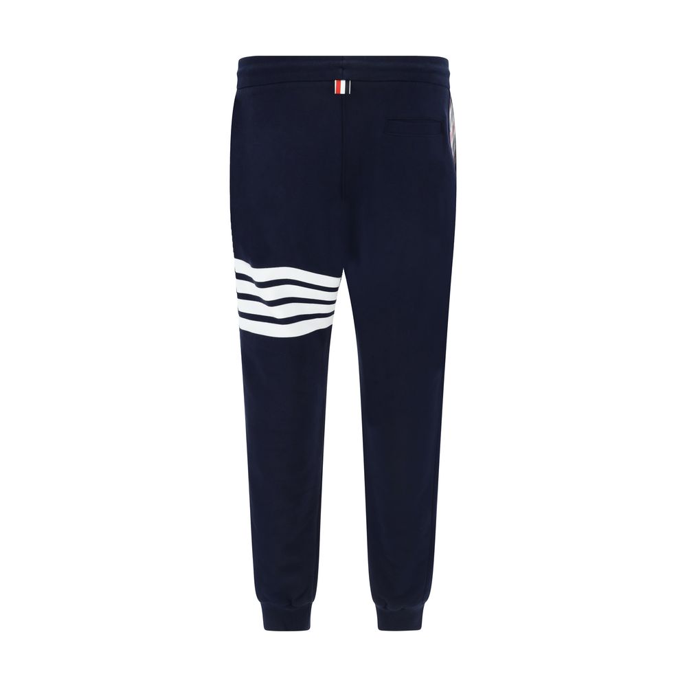 Thom Browne Blaue Baumwoll-Freizeithose
