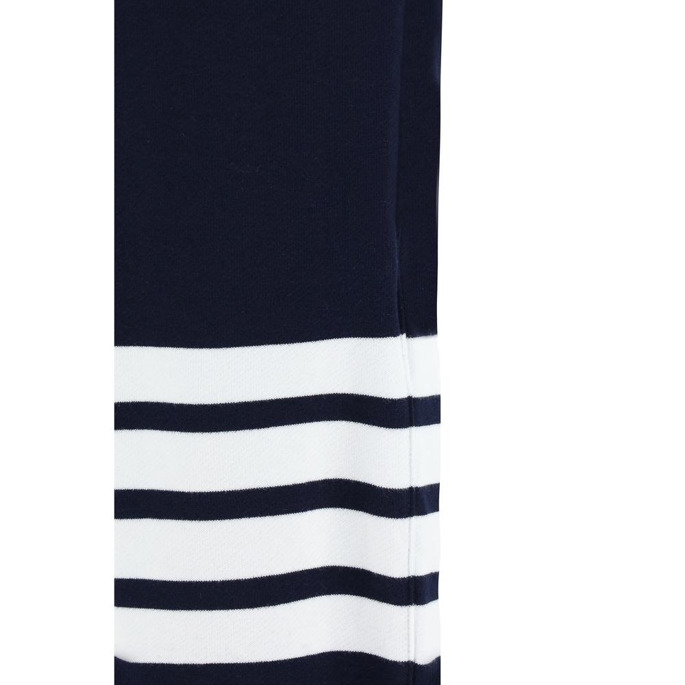 Thom Browne Blaue Baumwoll-Freizeithose