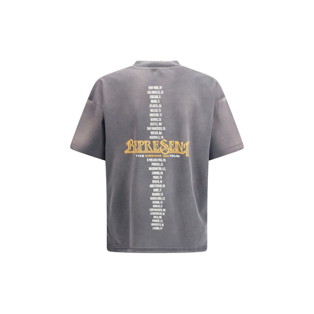 Represent Grey Cotton T-Shirt