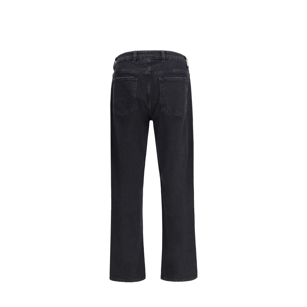 Represent Black Straight-Leg Cotton Jeans