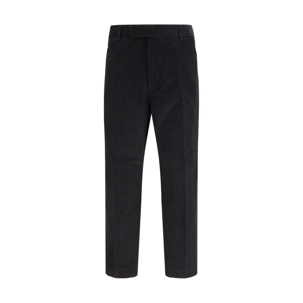 Thom Browne Black Cotton Chino Trousers