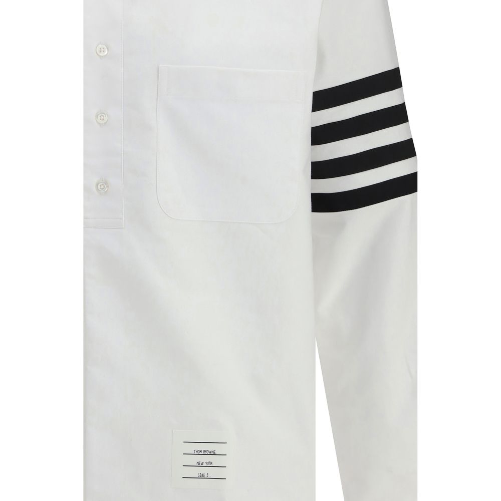 Thom Browne Weißes Baumwoll-Hemd