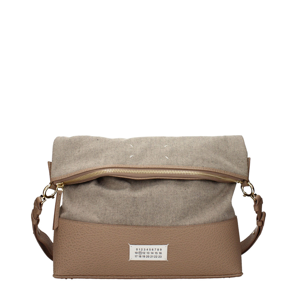 Maison Margiela Beige Stoff-Schultertasche